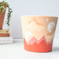 Ready to Ship | Lunar Blush Pot | Harmony Collection | Hand Painted Terracotta Pots with Drainage Hole