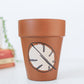 Monstera Leaf Pot | Hand Painted Terracotta Pot with Drainage Hole | Saucers available only for tapered pots