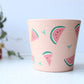Watermelon Slices Pot | Hand Painted Terracotta Pot with Drainage Hole | Saucers available only for tapered pots