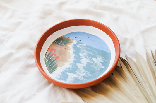 By The Sea Saucer Tray for Jewelries and Accessories | Hand Painted Saucer | Ready to Ship